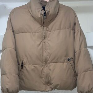 SHEIN Tan Puffer Jacket